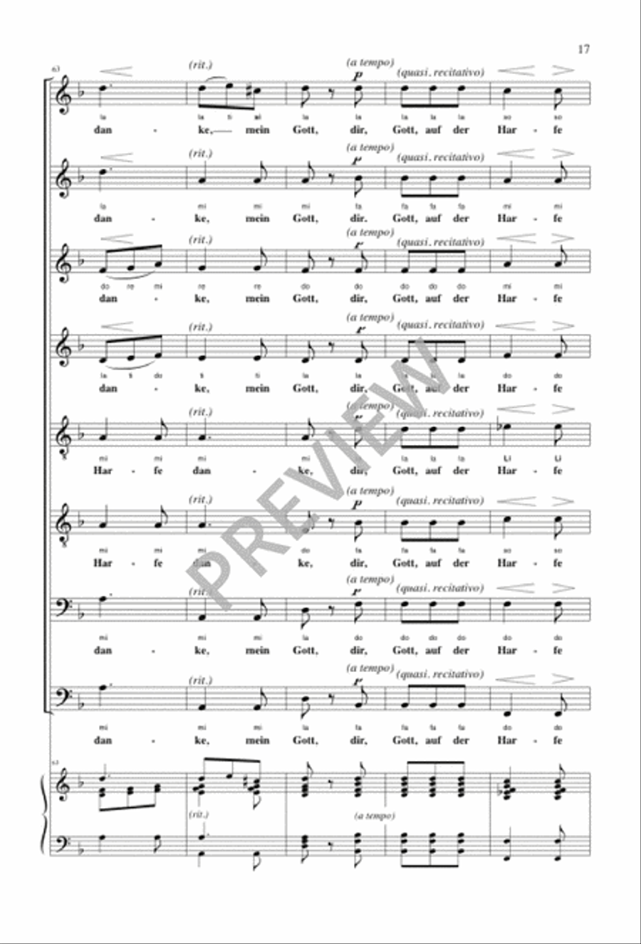 Richte mich, Gott SSAATTBB scores gallery preview page 17