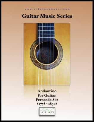 Book cover for Andantino for Guitar
