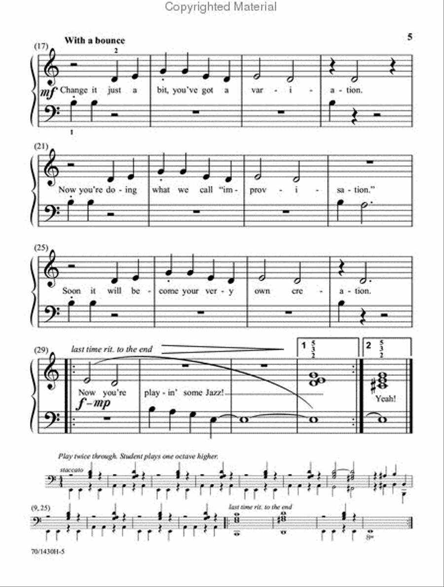 All That Jazz and Pizzazz - Book 1 Piano Solo scores gallery preview page 5