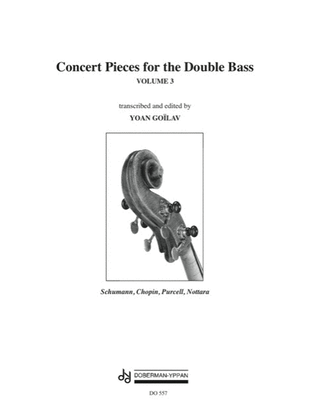 Concert Pieces for the Double Bass, Vol. 3 (bass / piano)