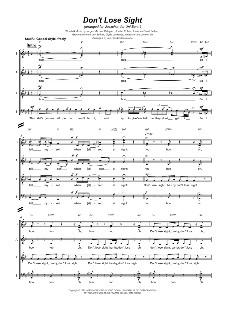 Don't Lose Sight Divisi scores gallery preview page 1