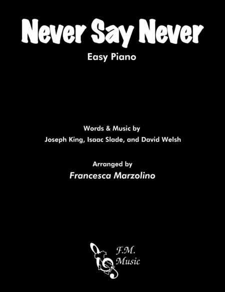Never Say Never (Easy Piano) image number null