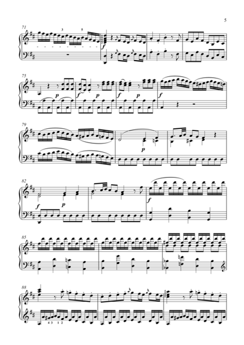 Sonata in D Major K.284（Mozart）