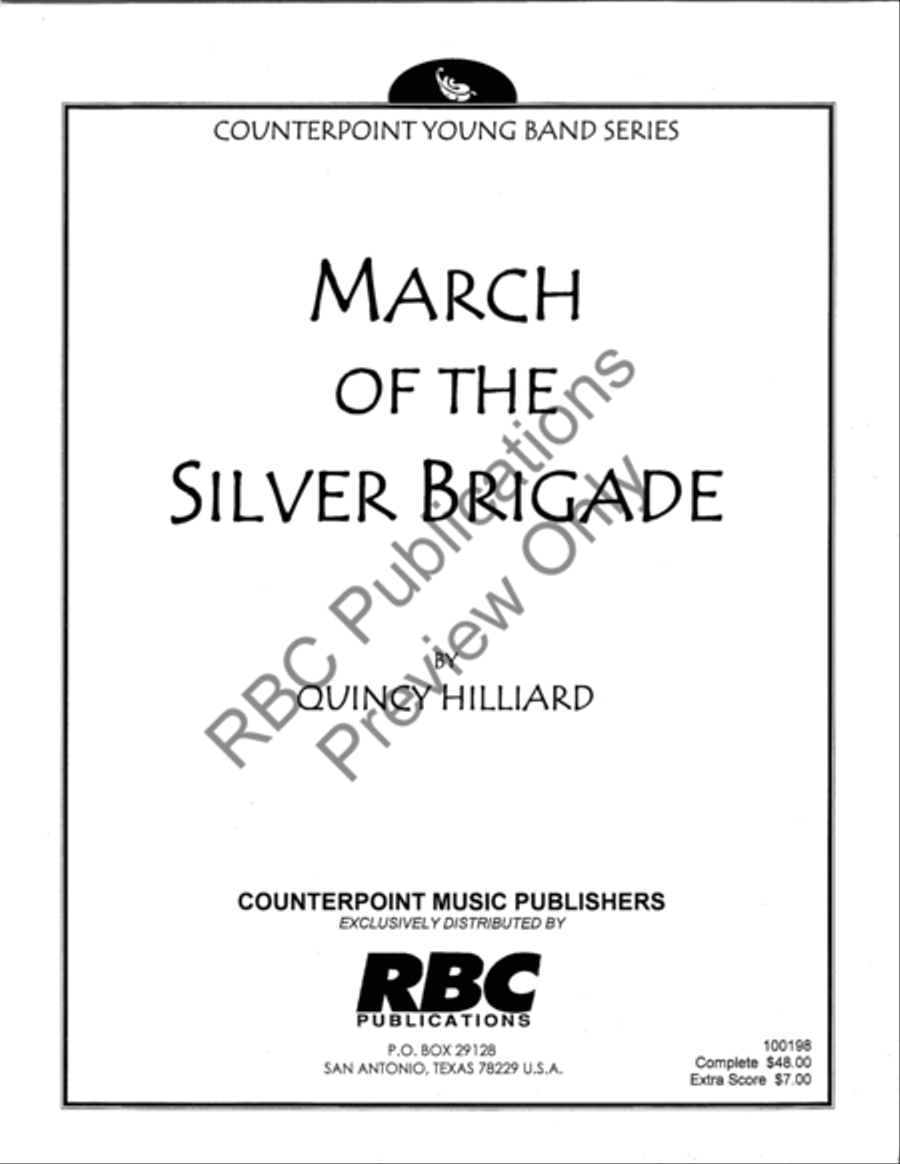 March Of The Silver Brigade Concert Band scores gallery preview page 2