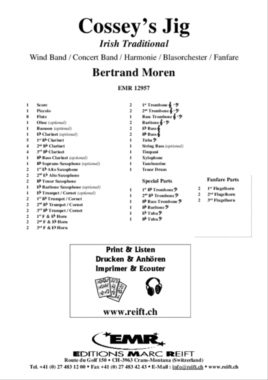 Cossey's Jig Concert Band scores gallery preview page 2