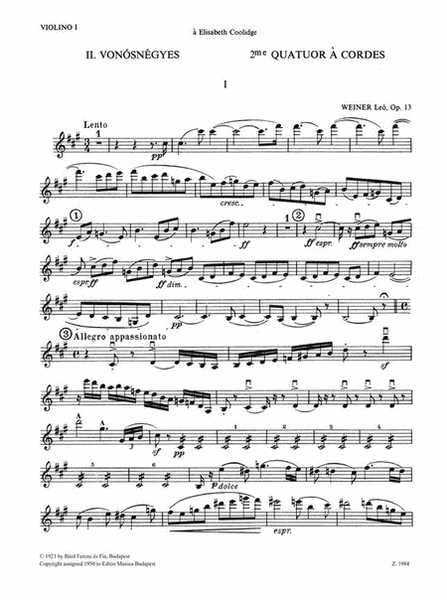 Streichquartett Nr. 2 Op. 13 (Fis-Moll)
