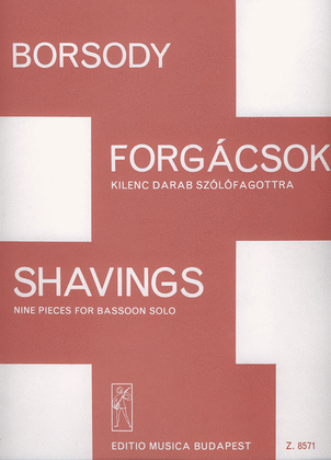 Book cover for Shavings für Fagott solo
