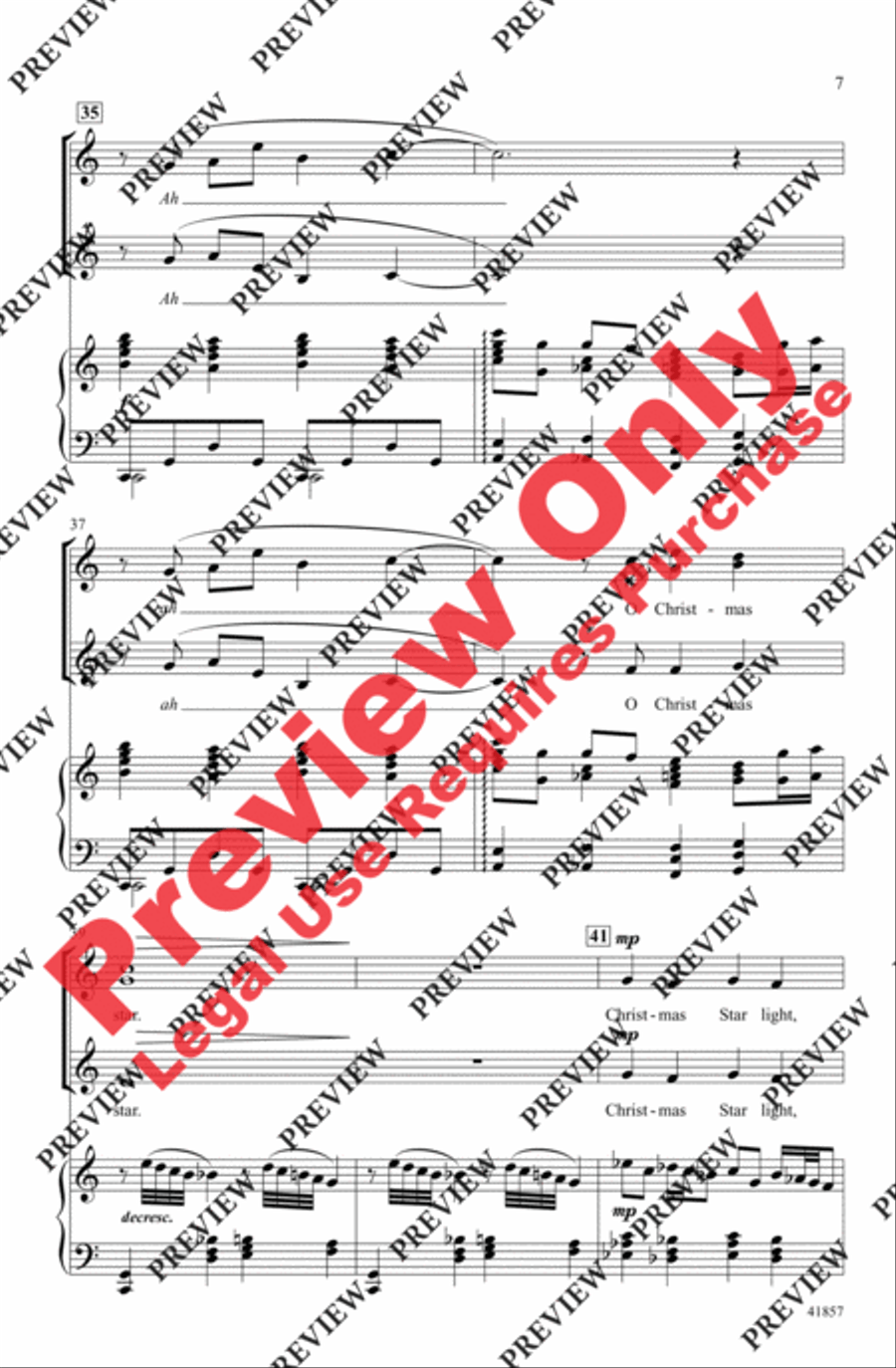 Christmas Star (from Home Alone 2) Women's Choir scores gallery preview page 7