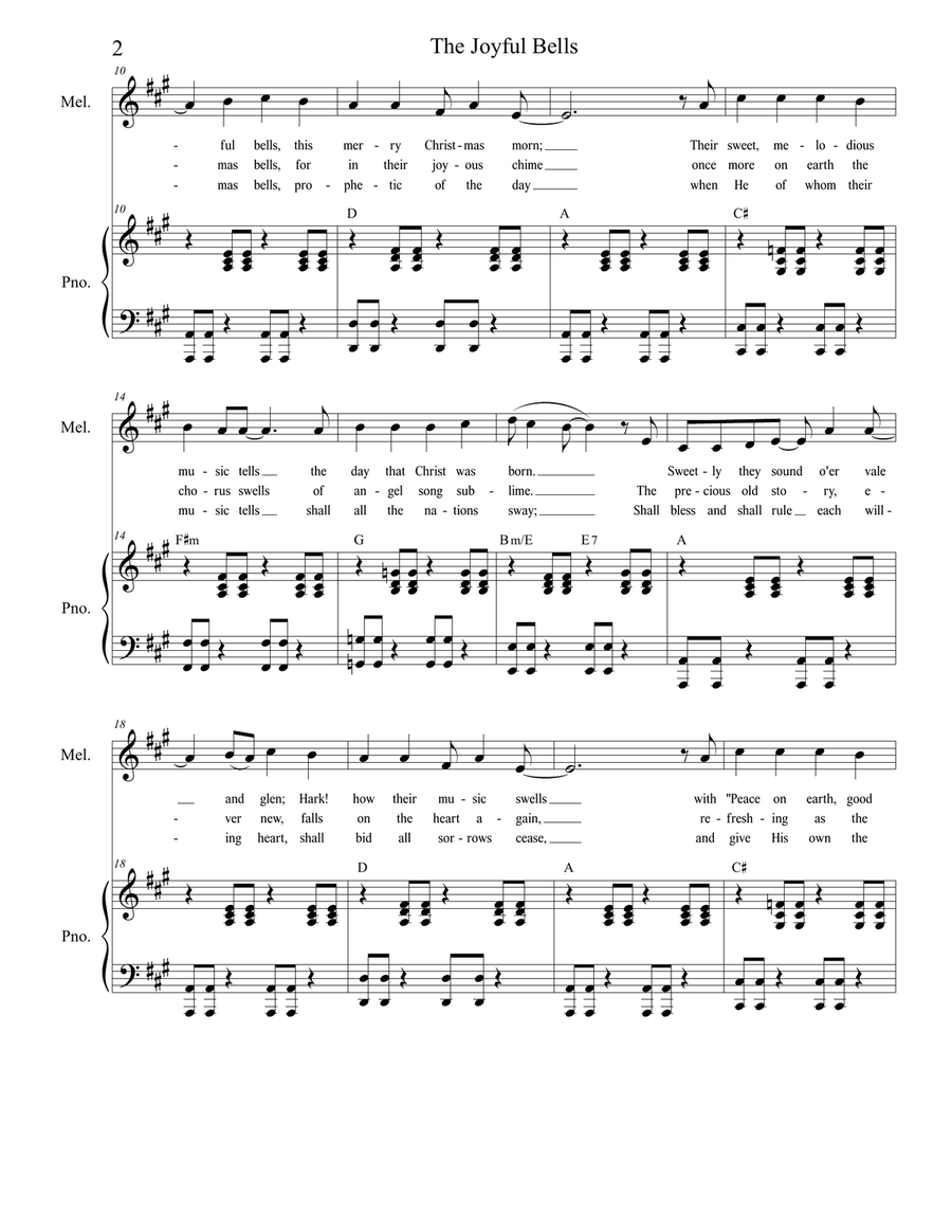 The Joyful Bells The Joyful Bells Choir scores gallery preview page 2