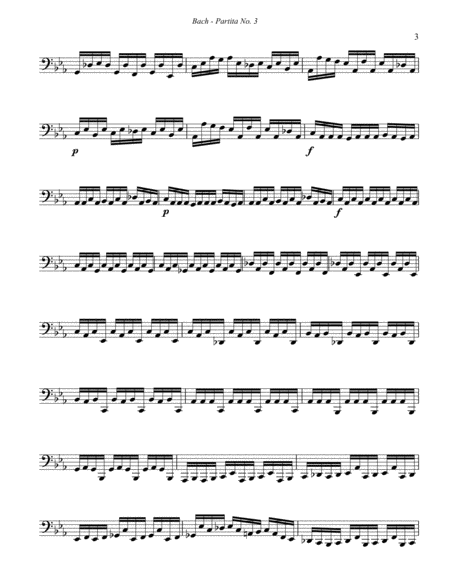 Partita No. 3 BWV 1006 for Unaccompanied Tuba image number null
