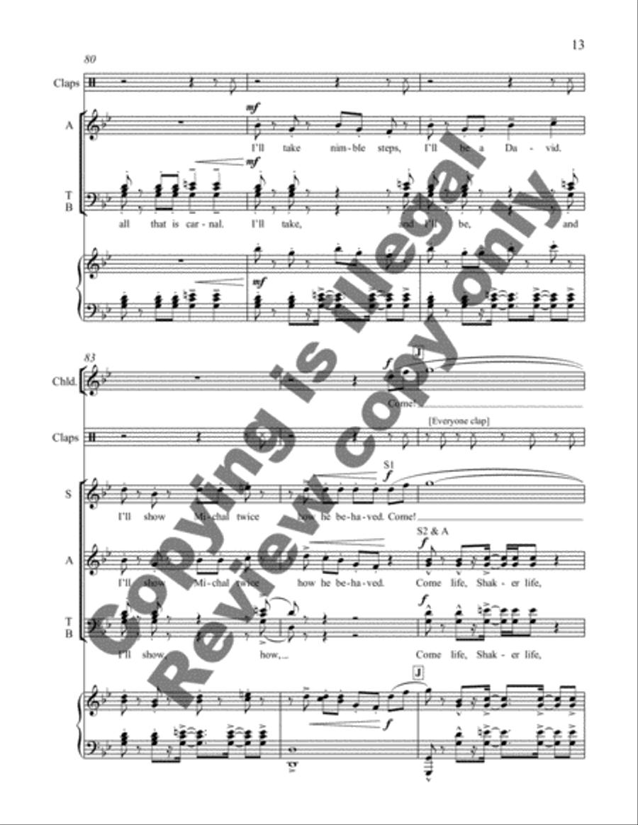 Come Life, Shaker Life! 7. Come to Zion 2-Part scores gallery preview page 16