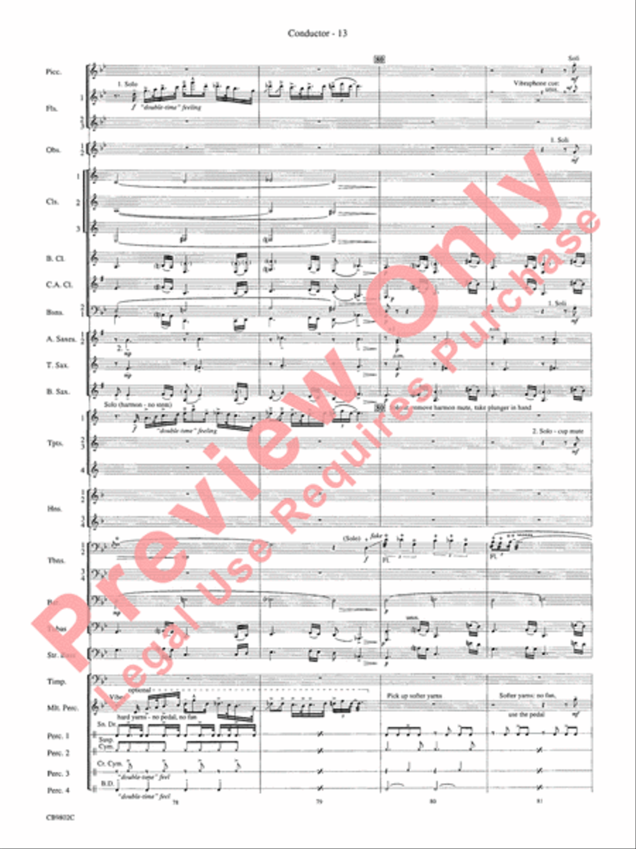 Porgy and Bess Concert Band scores gallery preview page 15