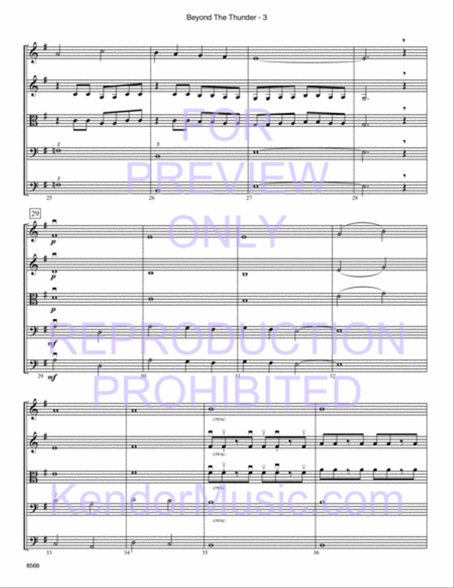 Beyond The Thunder String Orchestra scores gallery preview page 5