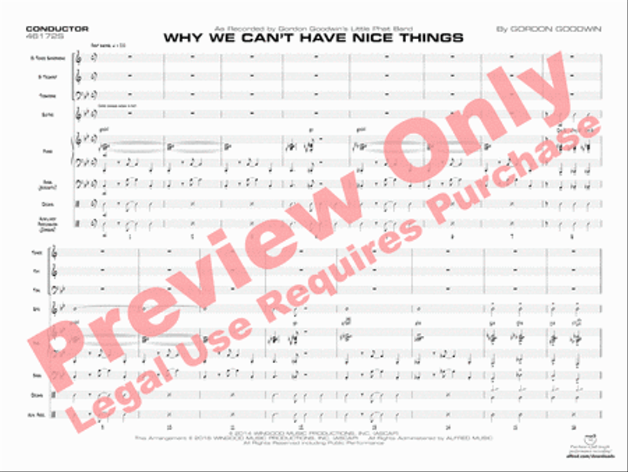 Why We Can't Have Nice Things Jazz Ensemble scores gallery preview page 4