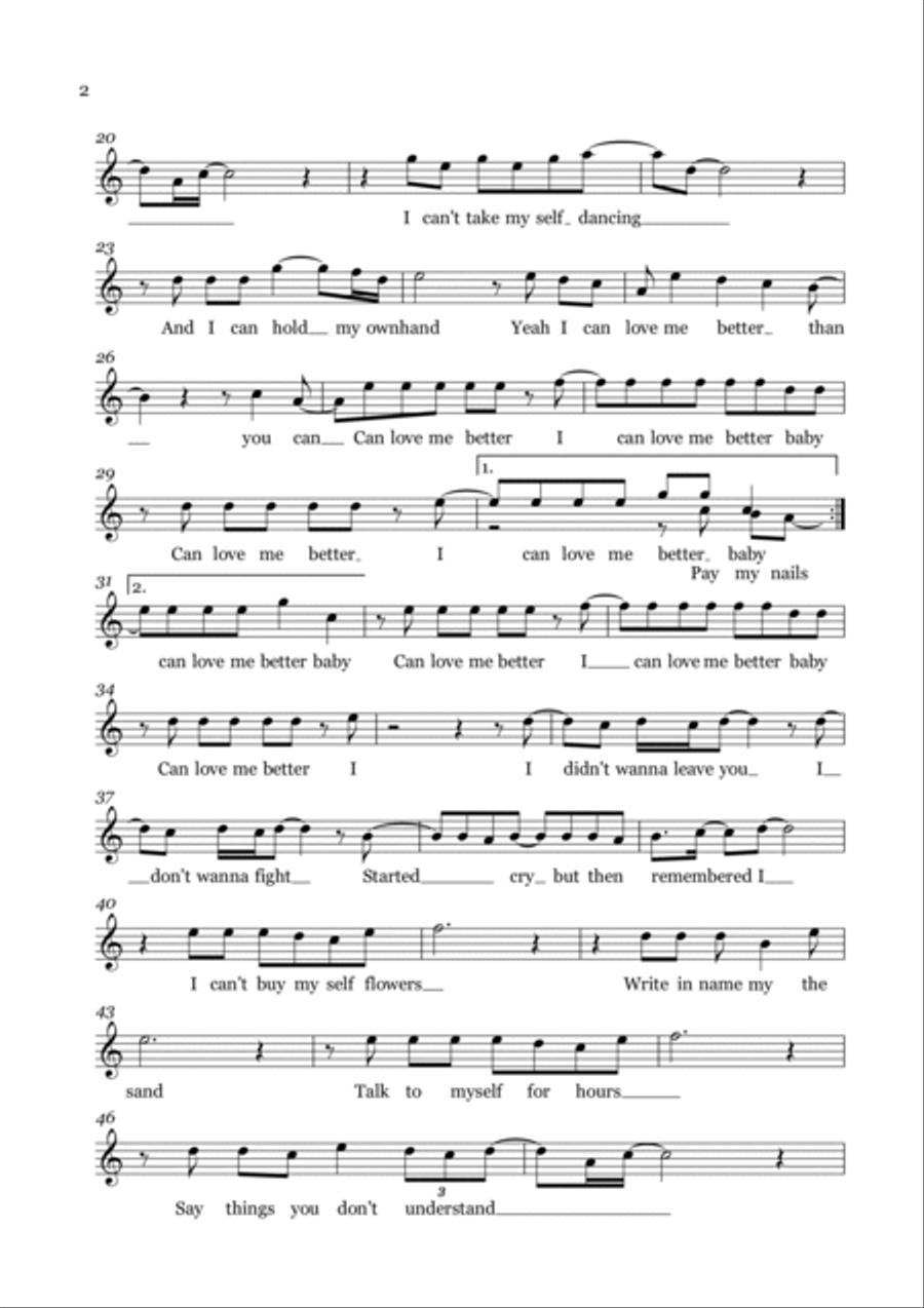 Flowers Flowers Oboe Solo scores gallery preview page 2