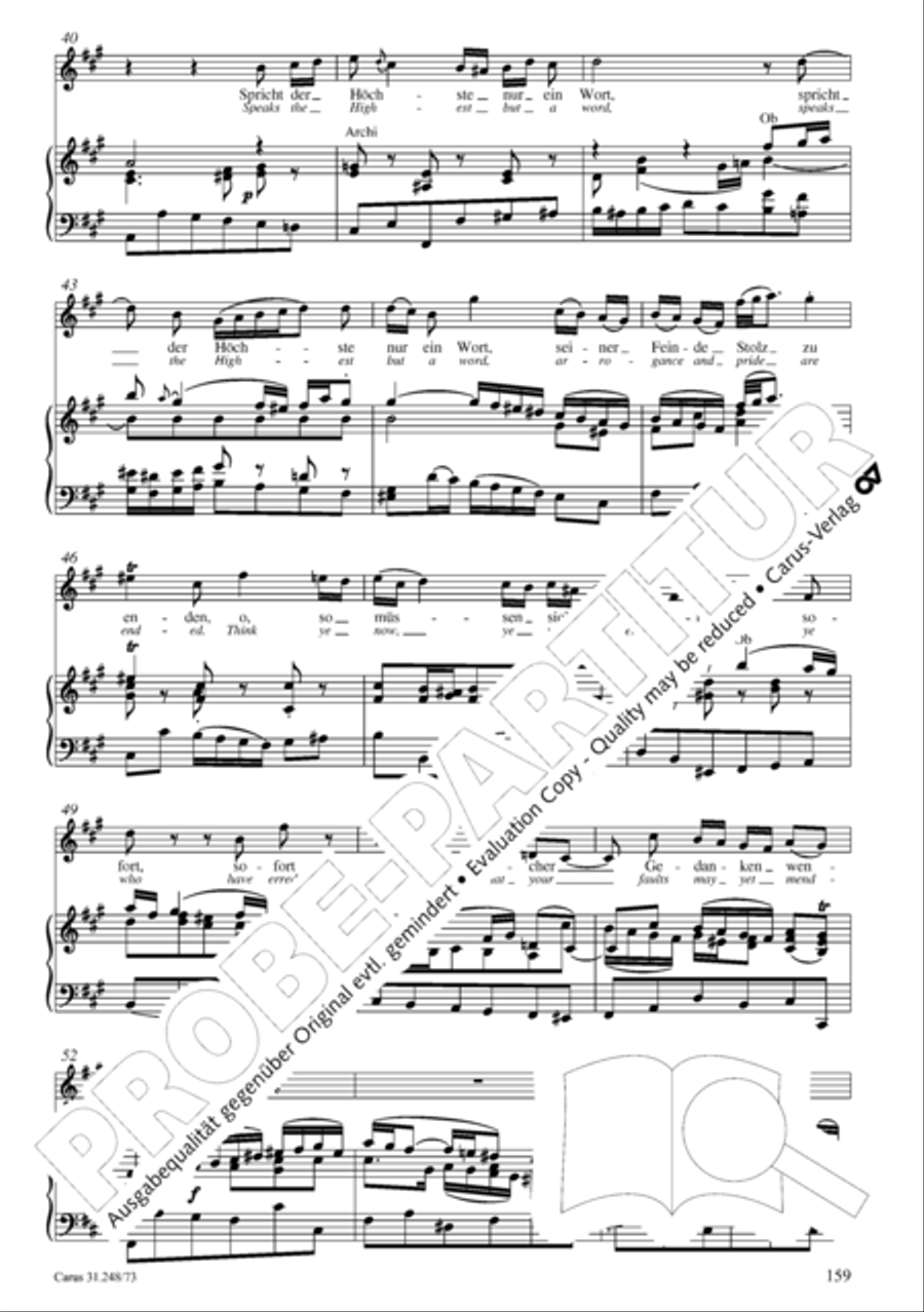 Christmas Oratorio (Weihnachtsoratorium, Teile IV-VI) 4-Part scores gallery preview page 80