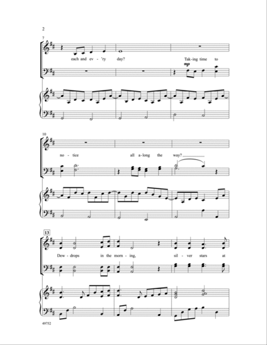 Count Your Blessings Count Your Blessings Choir scores gallery preview page 2