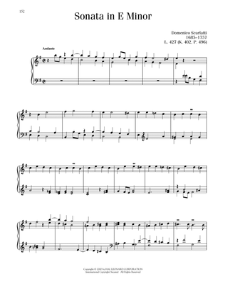 Sonata In E Minor, K. 402
