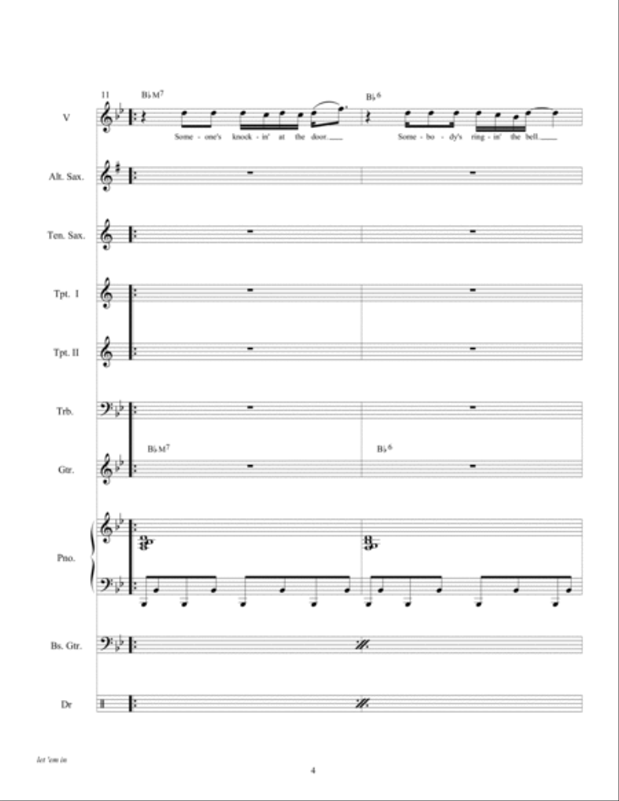 Let 'em In Tenor Saxophone scores gallery preview page 6