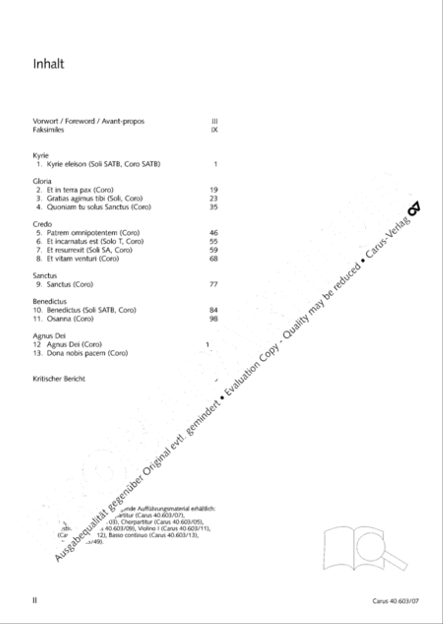 Grosse Orgelsolomesse in Es 4-Part scores gallery preview page 3