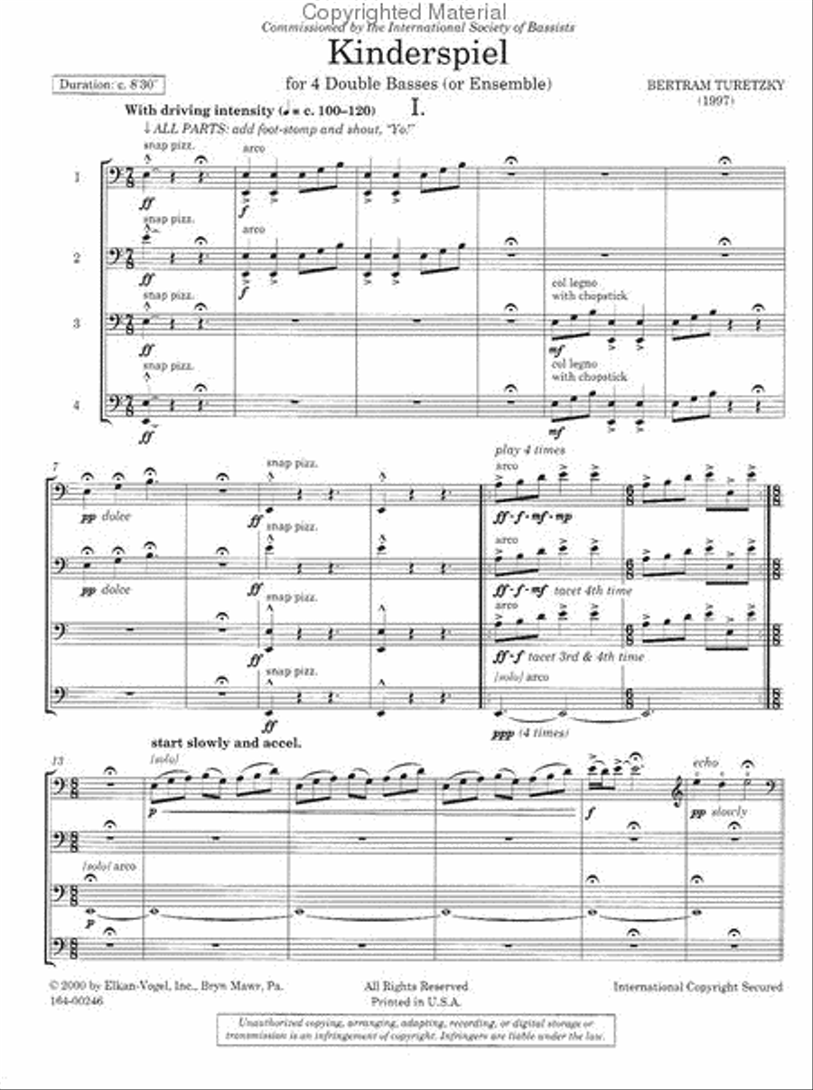 Kinderspiel Chamber Music scores gallery preview page 2