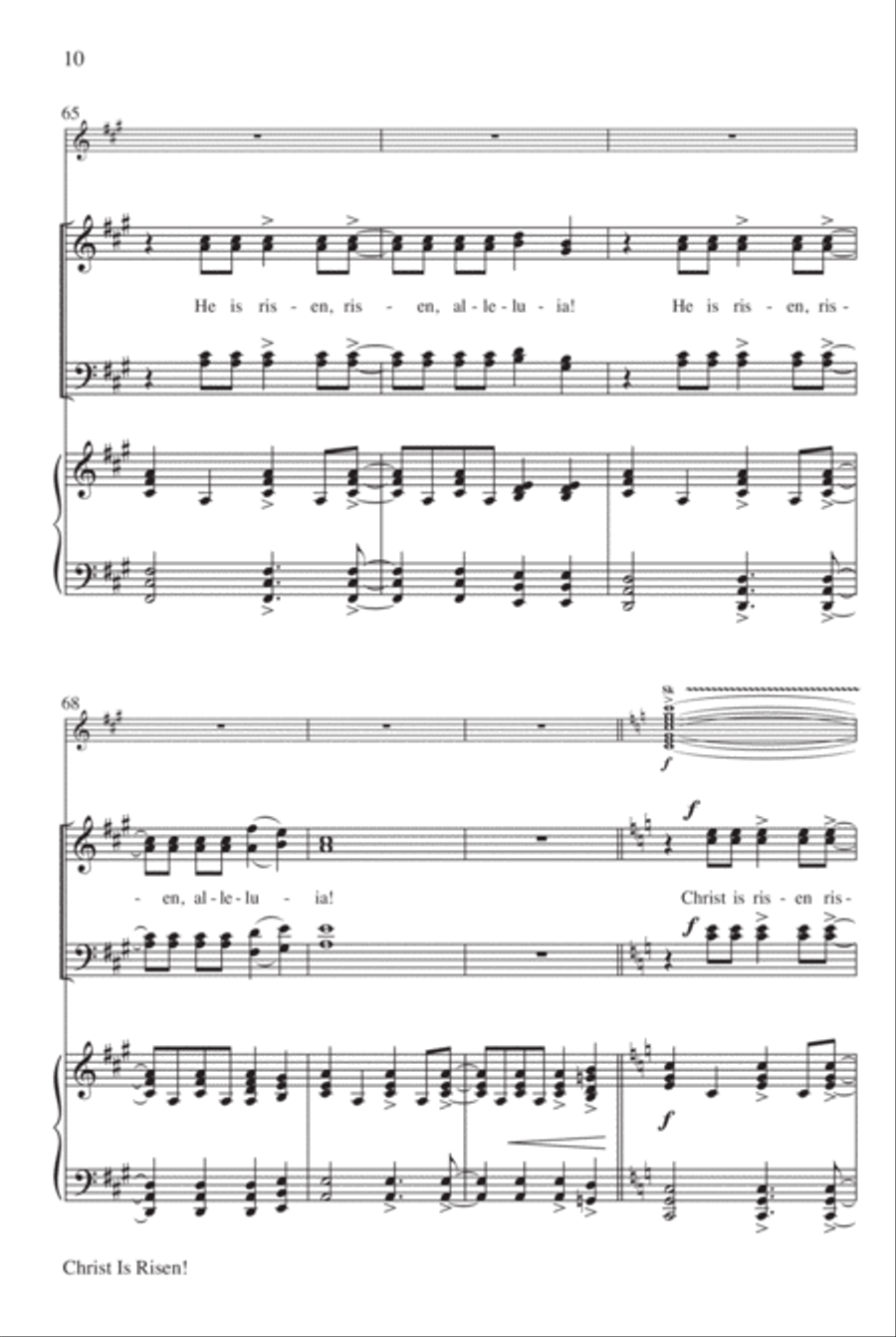 Christ Is Risen! Christ Is Risen! 4-Part scores gallery preview page 11