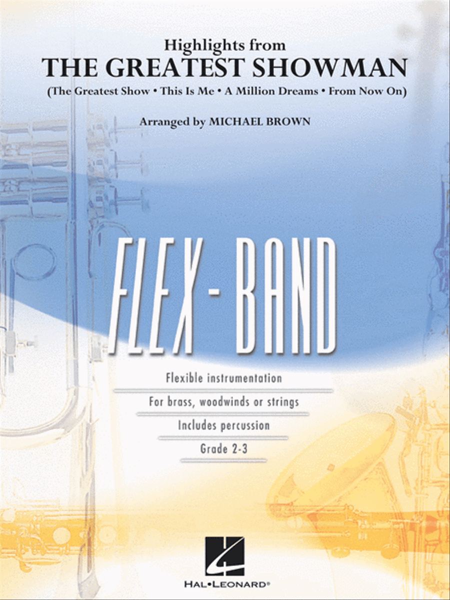 Highlights from The Greatest Showman Concert Band scores gallery preview page 1