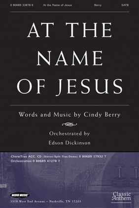 Book cover for At The Name Of Jesus - CD ChoralTrax