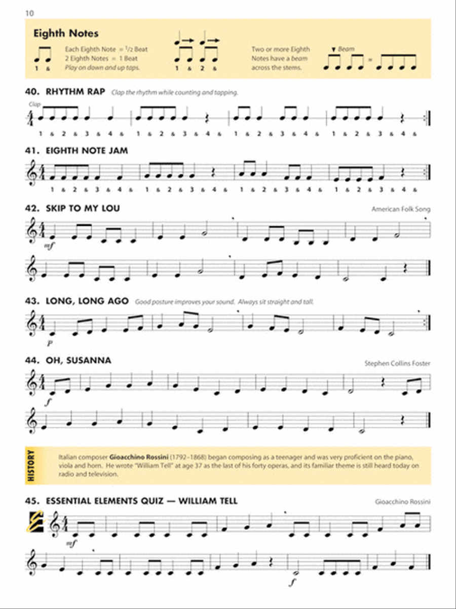 Essential Elements for Band – Bb Bass Clarinet Book 1 with EEi Concert Band Methods scores gallery preview page 4