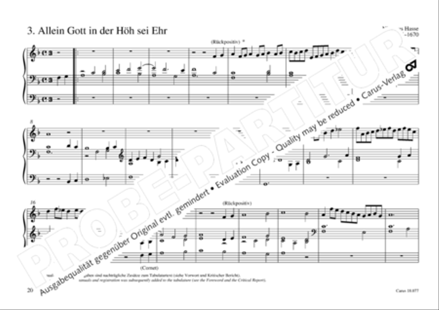 Organ music of the Hasse family Organ Solo scores gallery preview page 21