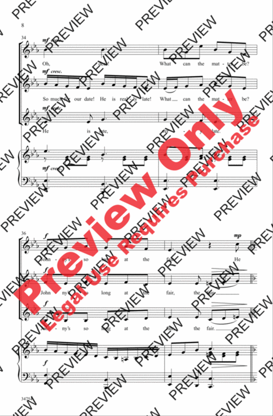 Oh, Dear! Oh, Dear! Women's Choir scores gallery preview page 8