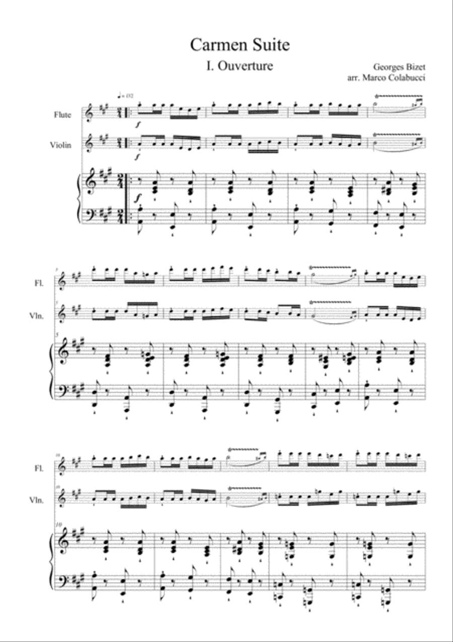 Bizet Carmen Suite Bizet Carmen Suite Small Ensemble scores gallery preview page 3