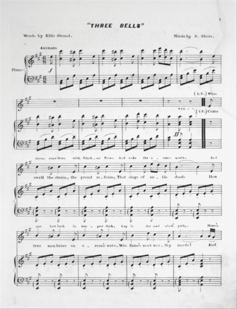The Three Bells 4-Part scores gallery preview page 2