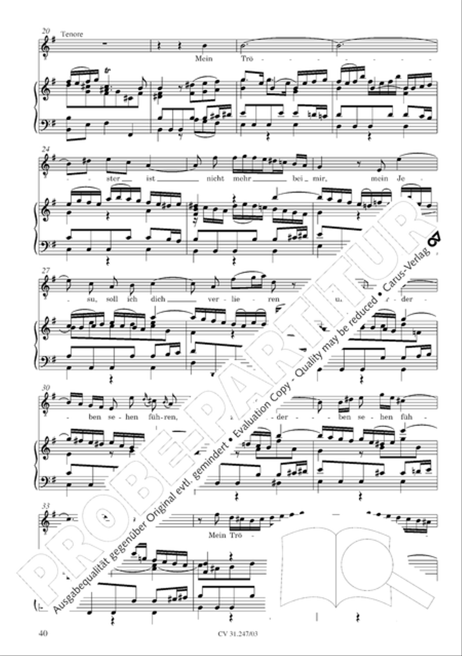 St. Mark Passion (Markus-Passion) 4-Part scores gallery preview page 41