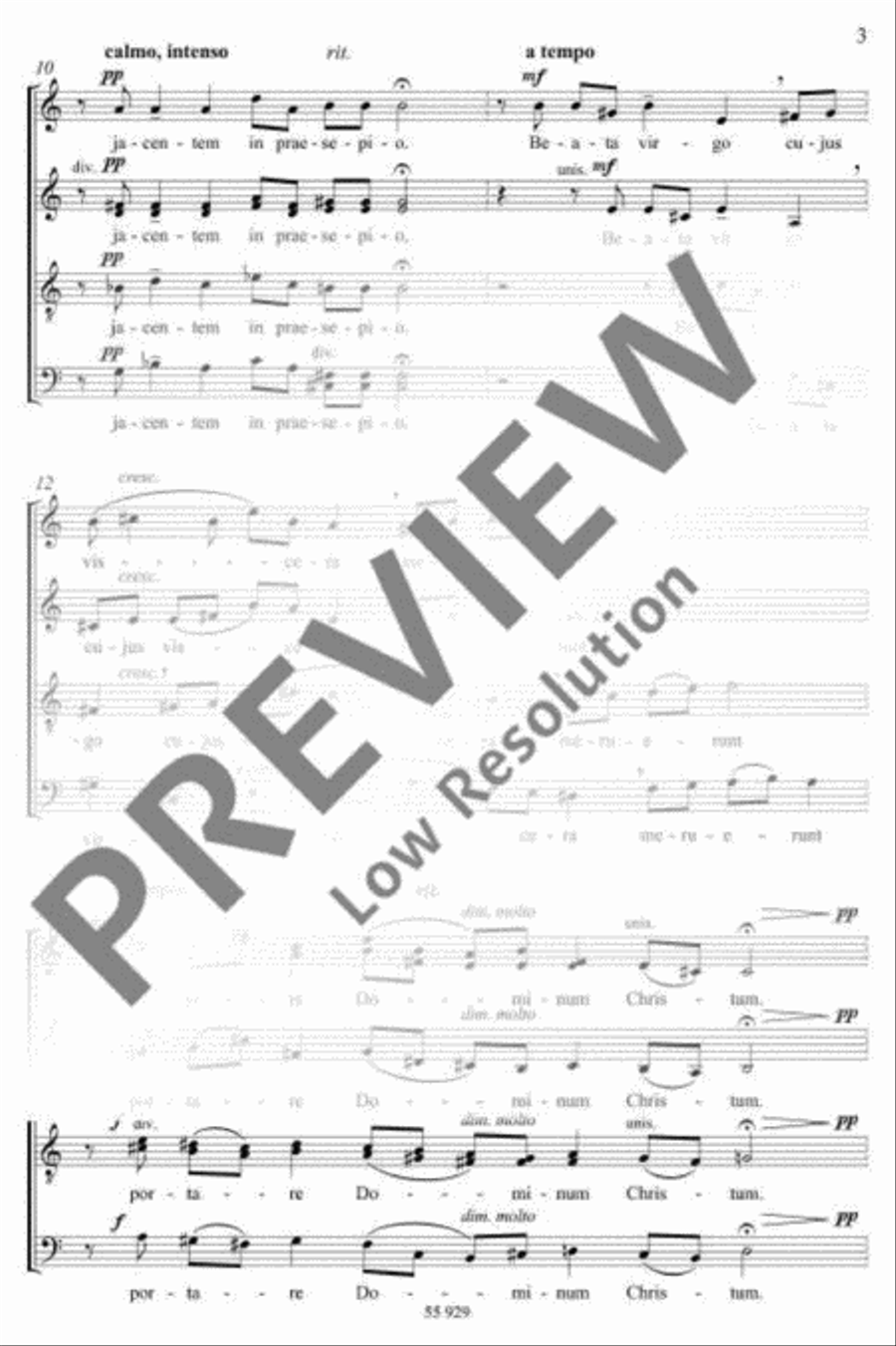 O magnum mysterium 4-Part scores gallery preview page 6