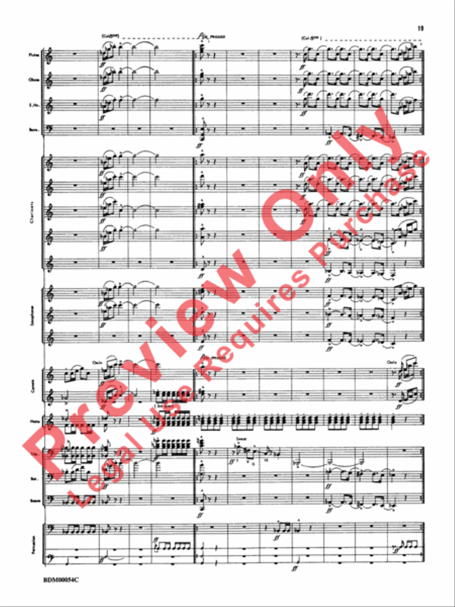 Symphonic Suite Concert Band scores gallery preview page 22