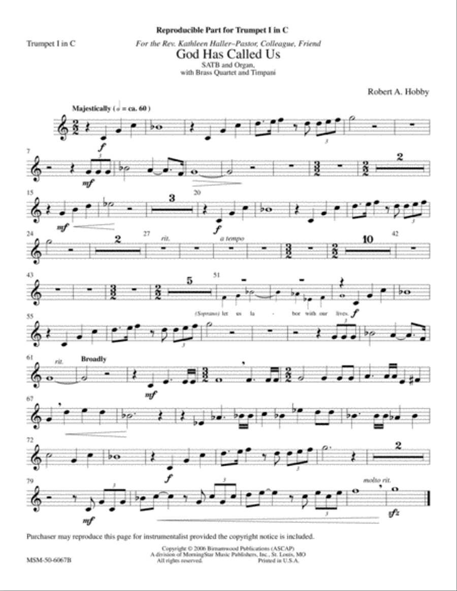 God Has Called Us Choir scores gallery preview page 2