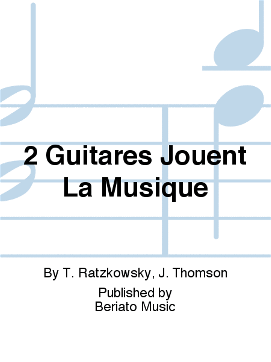 2 Guitares Jouent La Musique d'Espagne School and Community scores gallery preview page 1