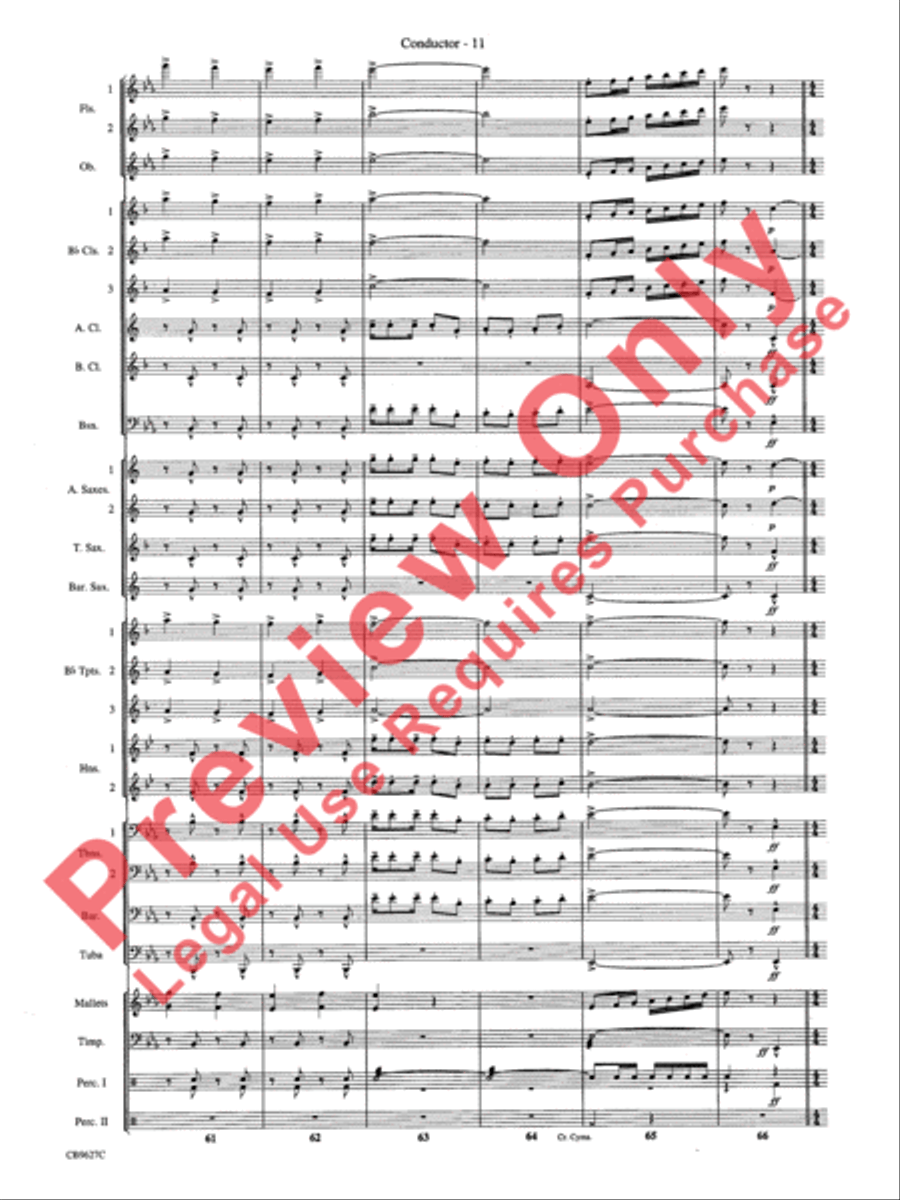 How the Grinch Stole Christmas Concert Band scores gallery preview page 14