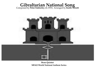 Book cover for Gibraltar Anthem for Brass Quintet