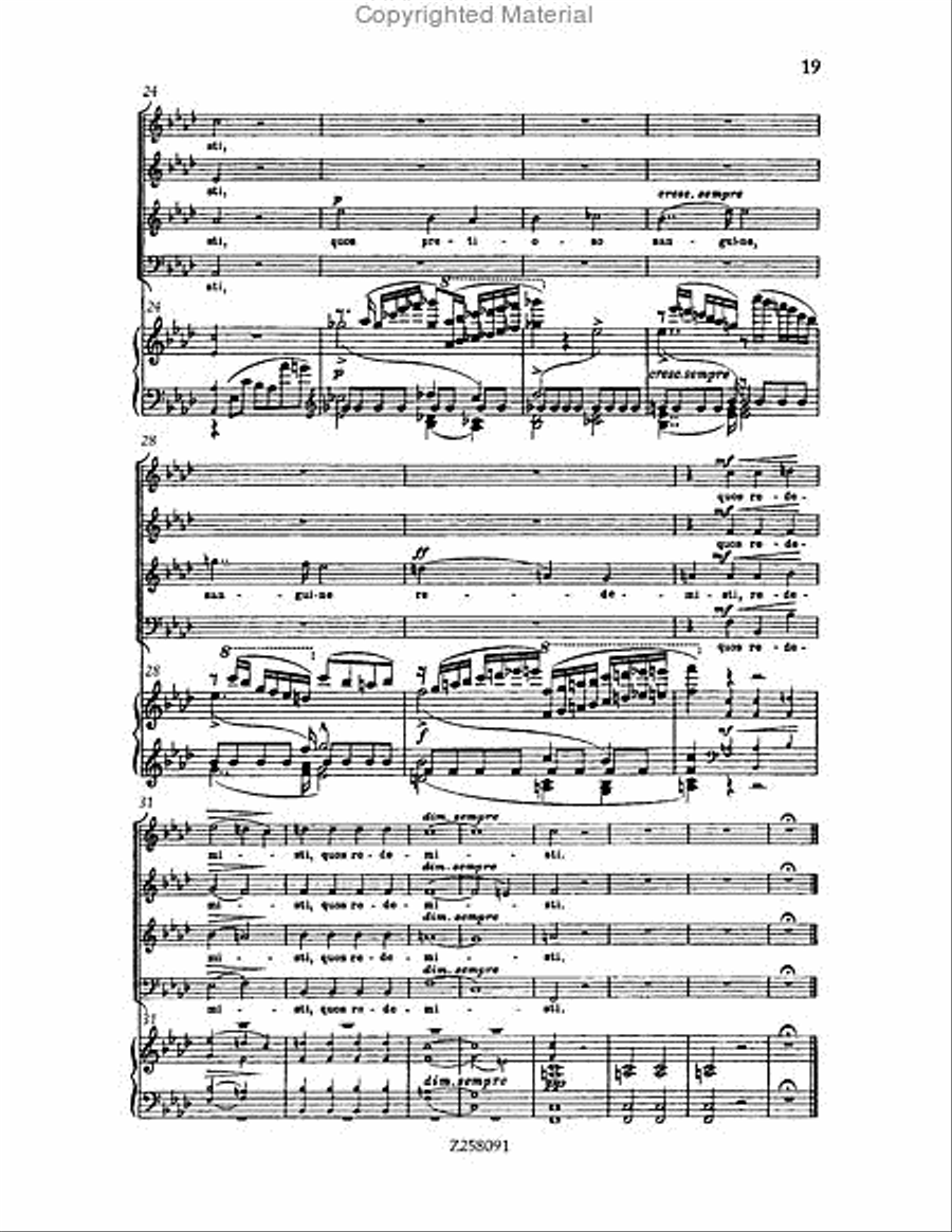 Te Deum, WAB 45 (1886 revision) Choir scores gallery preview page 19