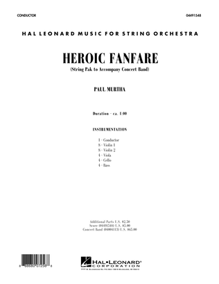 Book cover for Heroic Fanfare - Conductor Score (Full Score)