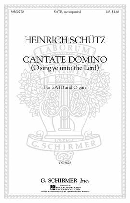 Book cover for Cantate Domino (Sing Ye Unto the Lord)