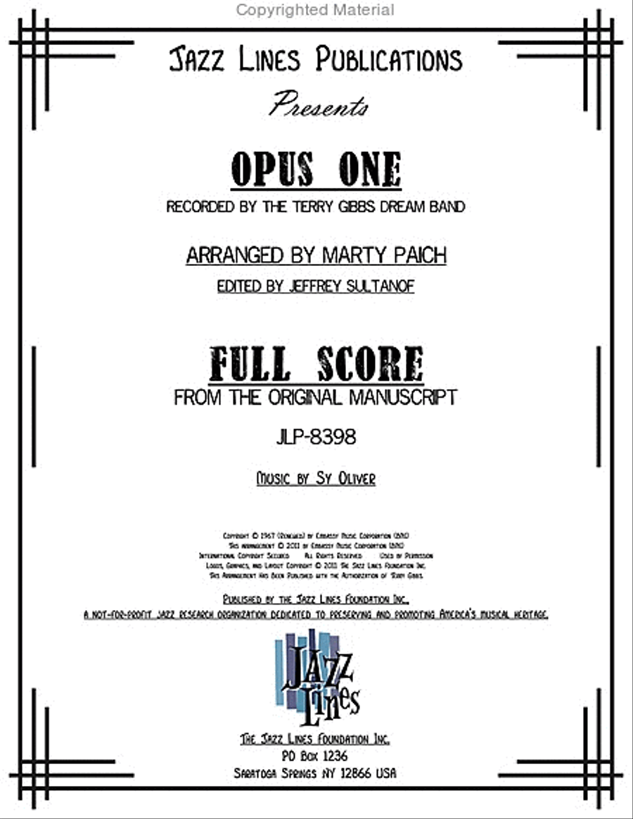 Opus One Big Band scores gallery preview page 2