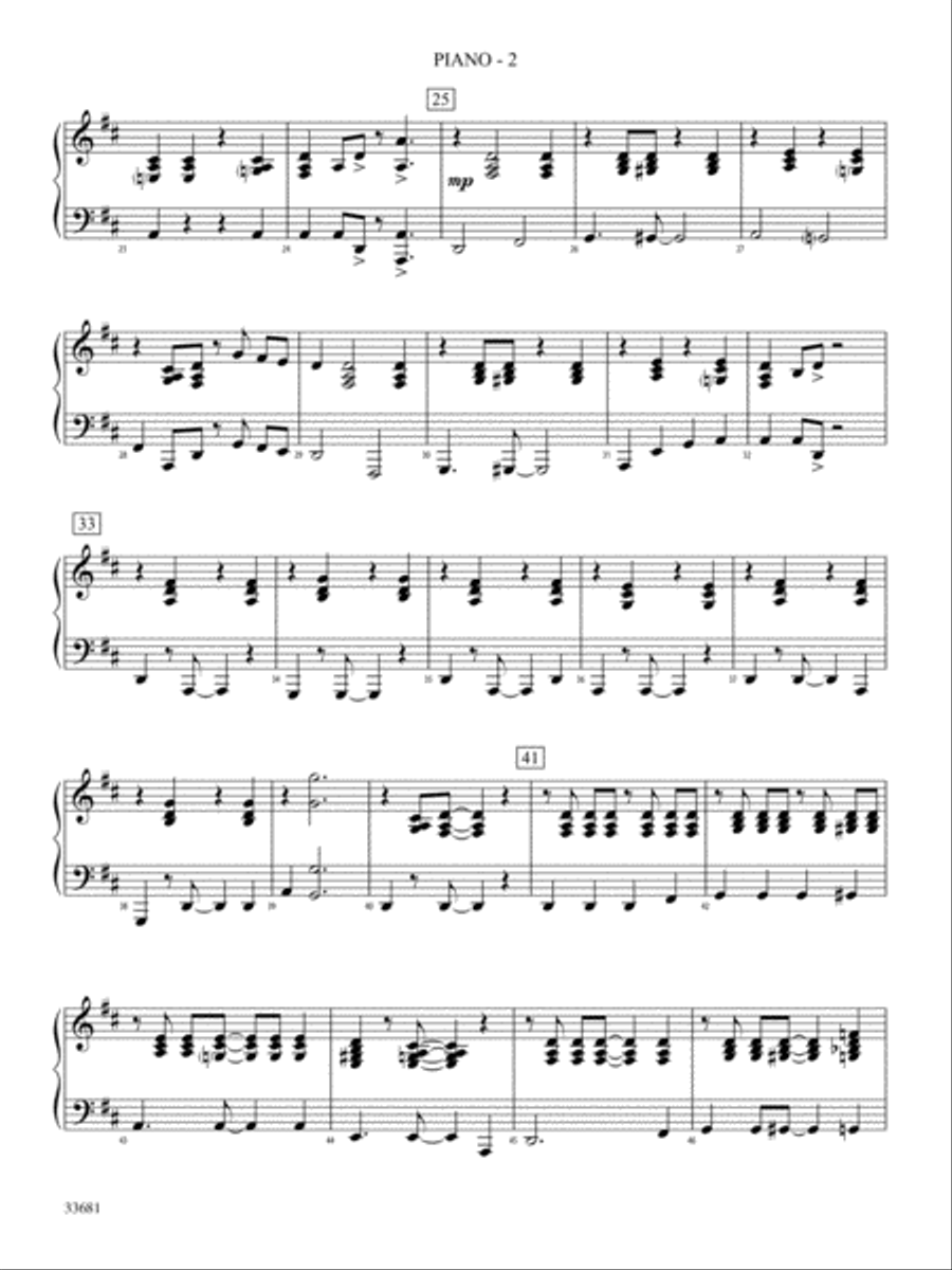 Jazzy Little Brown Jug: Piano Accompaniment Full Orchestra scores gallery preview page 2
