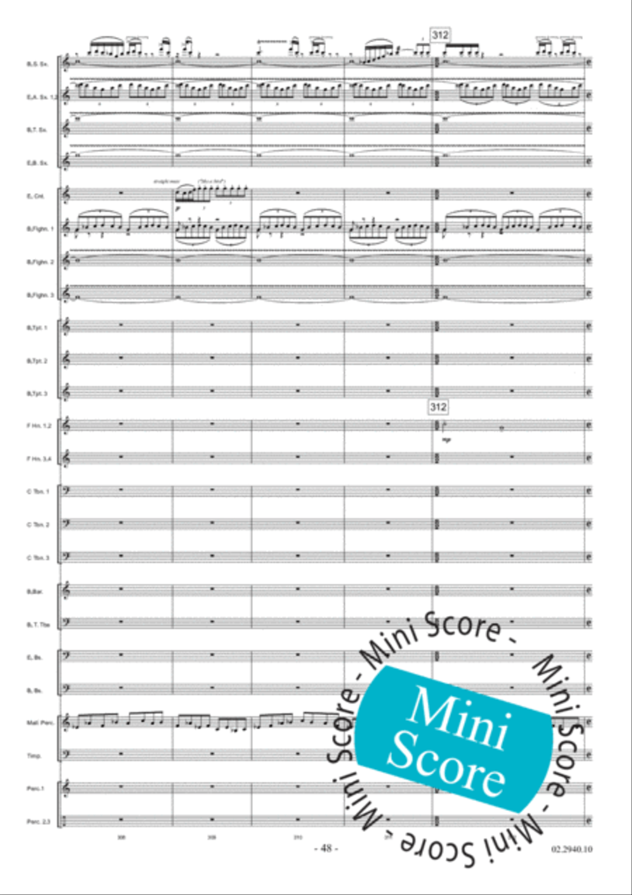 Aurora Fanfare Band scores gallery preview page 54