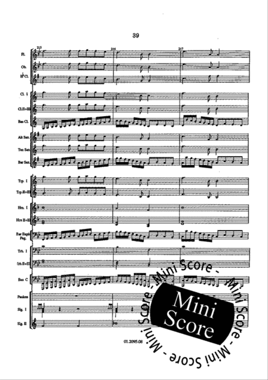 Paganini Variations Paganini Variations Fanfare Band scores gallery preview page 45