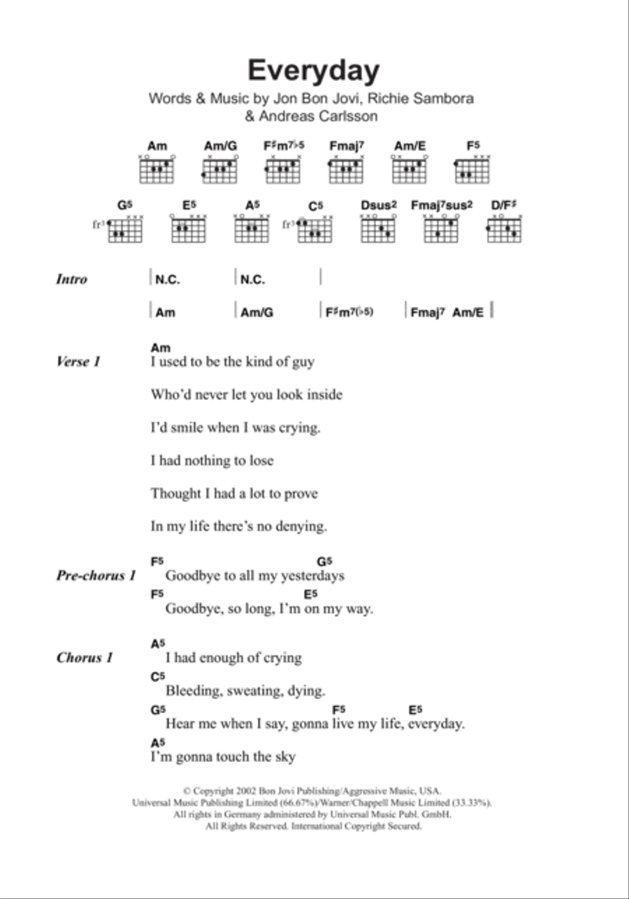 Everyday Acoustic Guitar scores gallery preview page 1