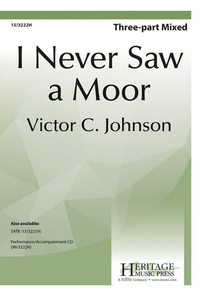 Book cover for I Never Saw a Moor