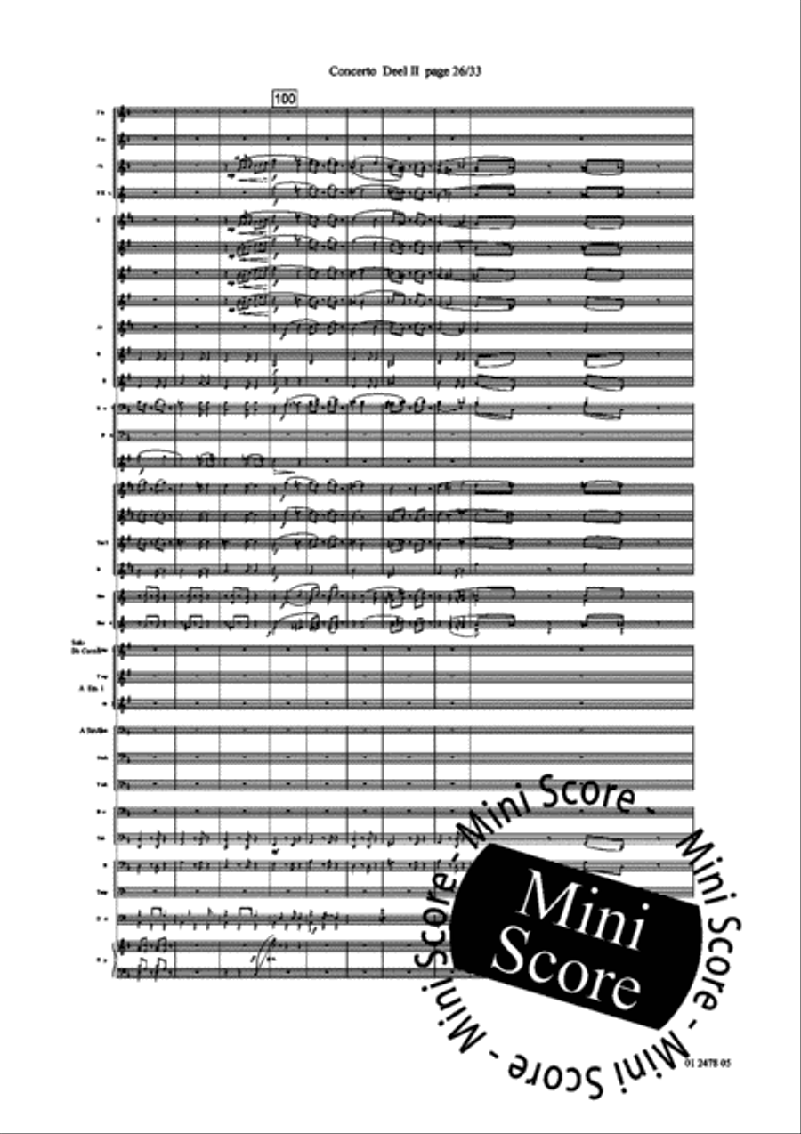Concerto for Trumpet part 2 and 3 Concert Band scores gallery preview page 30